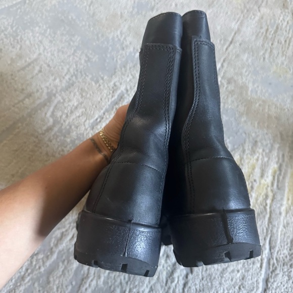 Belleville F360ST Steel Toe Combat black leather Boots vibrant sole lace up 9 - Picture 7 of 11